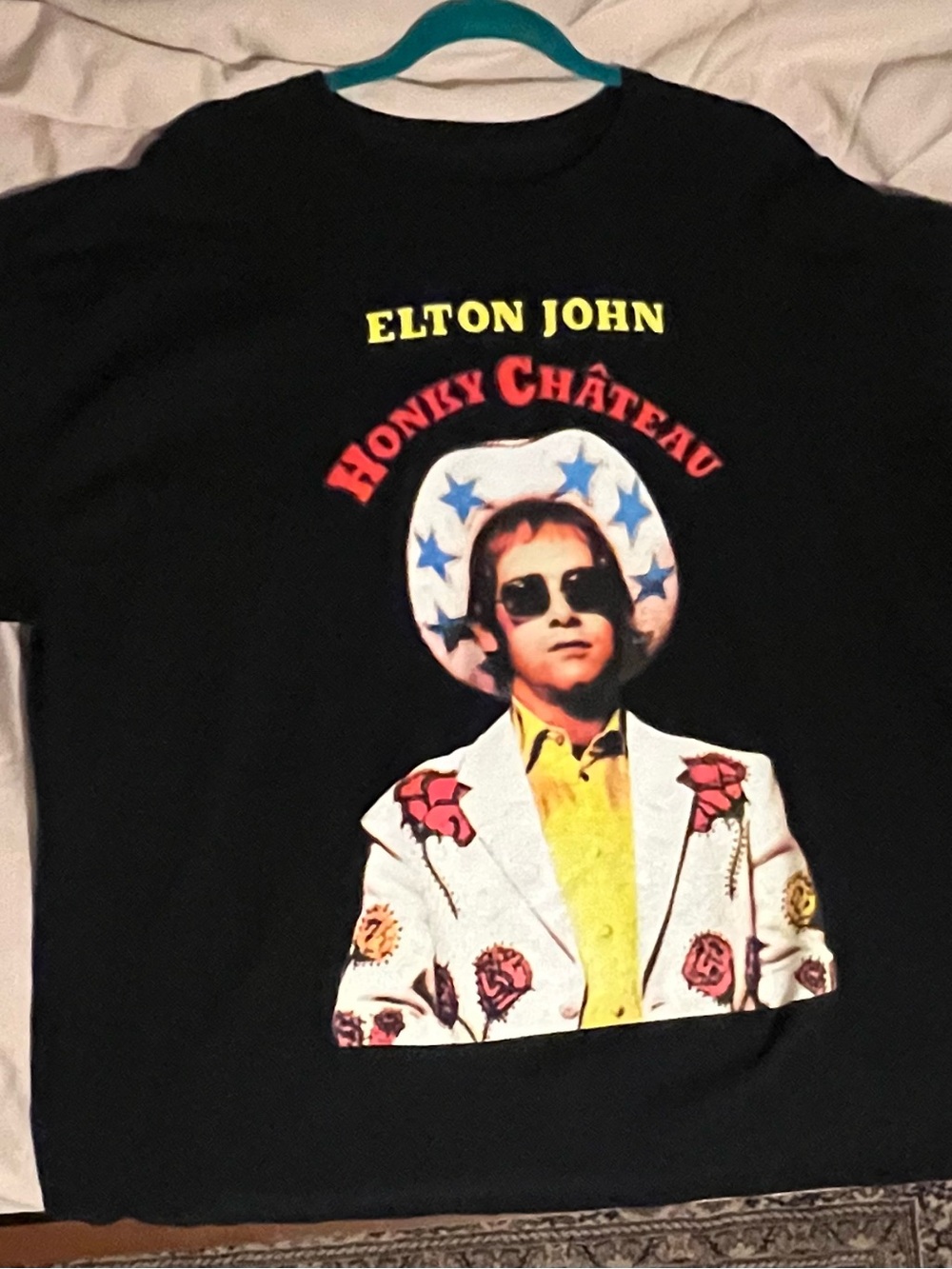 Elton John Honky Chateau black t-shirt 2X